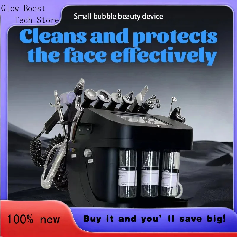 Glow 10 w 1 H2O2 Aqua Peeling Lift Skin Bubble Moisturizer Oxygen