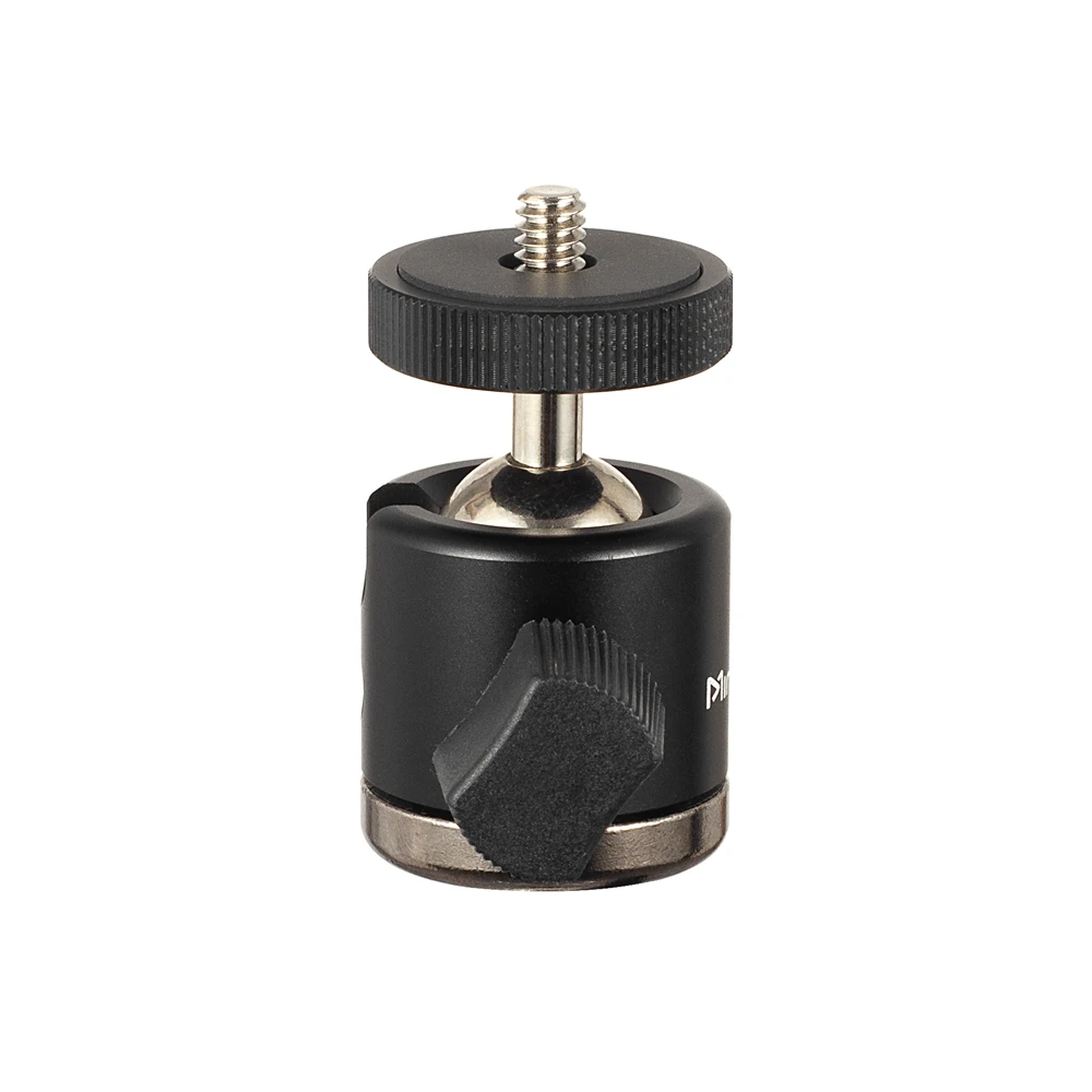 DSLR 카메라 삼각대 모노포드 조명 스탠드용 미니 볼 헤드 어댑터, 360 ° 회전 가능, 90 ° 틸트식, 최대 하중 6.6 lbs