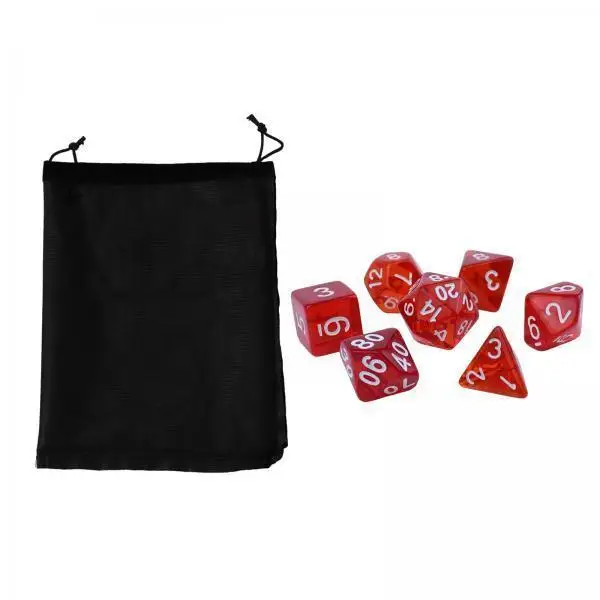 Transparent Acrylic Polyhedral Dice Puzzle Game Shapes for Board Game Table Play and Craft Use