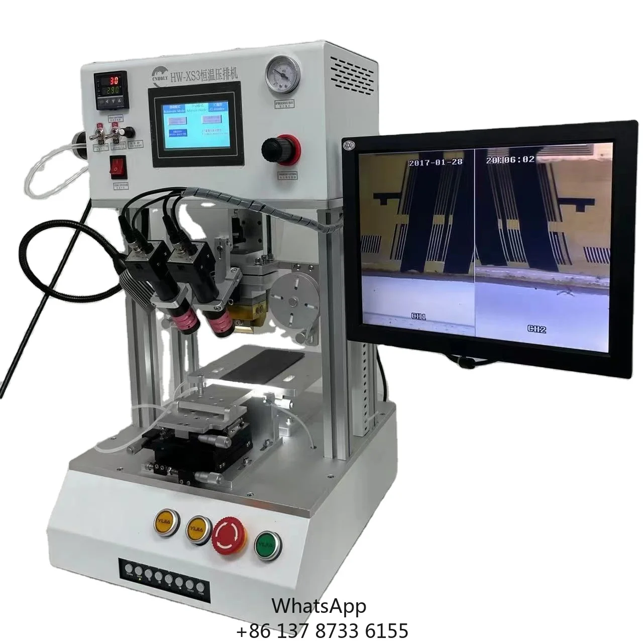 1-Year Warranty Mobile Phone LCD Flex Cable Bonding Machine With PLC Core Bearing For Repairing Glass Lcd Panels