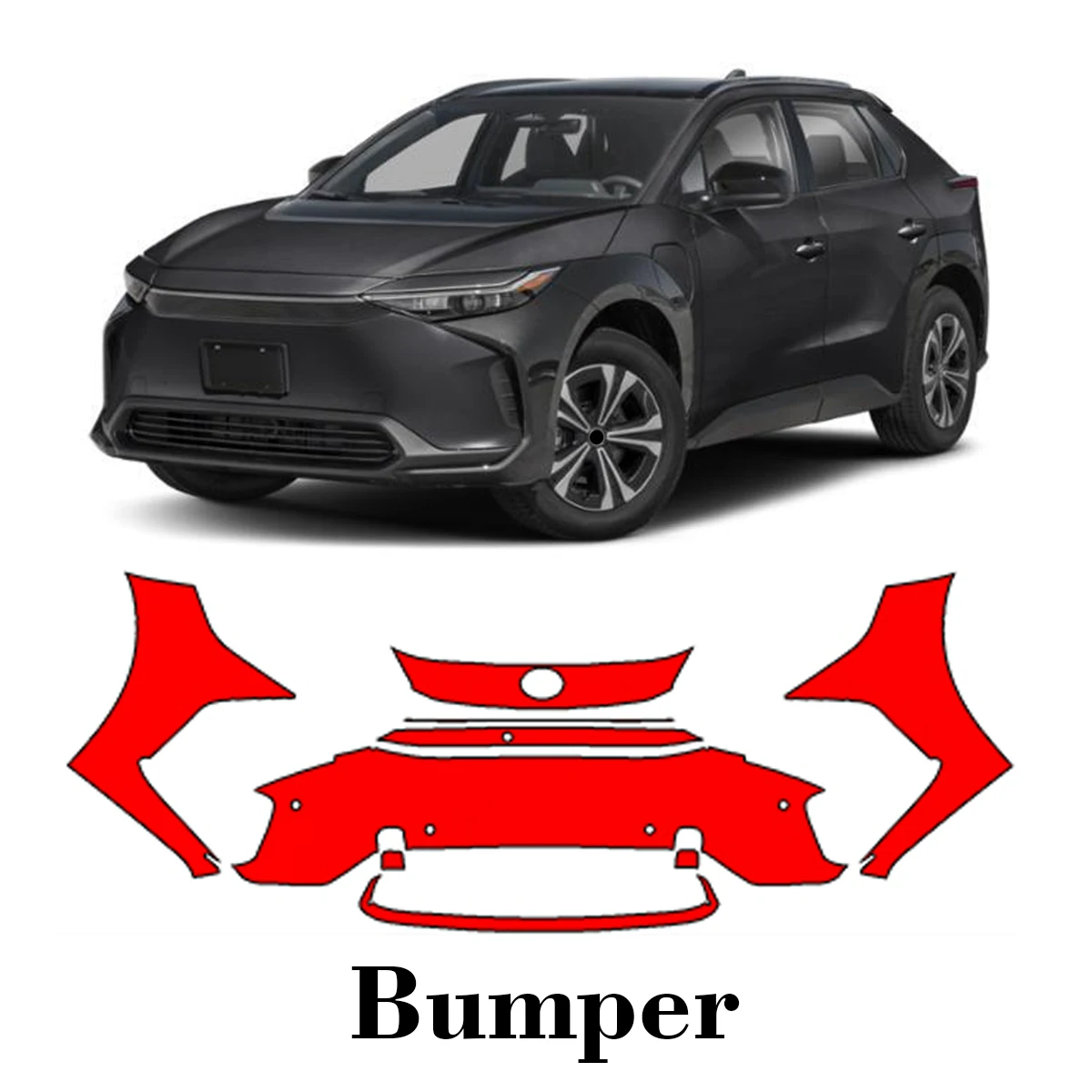 

Car Precut Paint Protection Film Front Bumper Anti-scratch Exterior TPU PPF For Toyota bZ4X 2023-2025