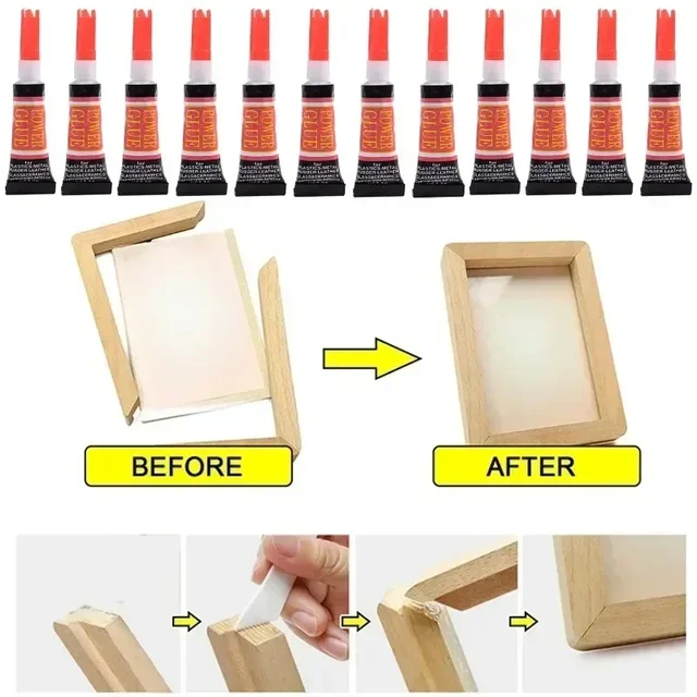 Liquid Super Glue Wood Rubber Metal Glass Cyanoacrylate Adhesive Stationery Store Nail Gel 502 Instant Strong Bond Leather 2