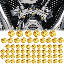 62pcs Bolt Covers Kit Motorcycle Engine Rocker Screw Caps Tappet Bolt Cover For Harley Touring Street Glide 2017-2023