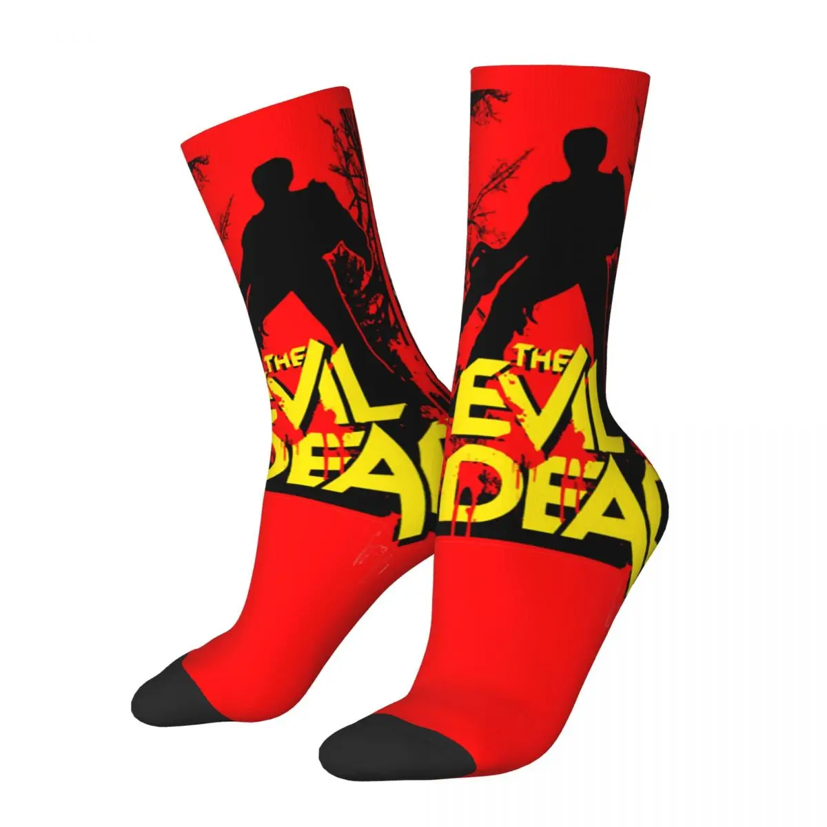 Autumn Winter Retro Unisex Ash Vs The Evil Dead Socks Horror Movie Bruce Campbell Non-slip Crew Socks