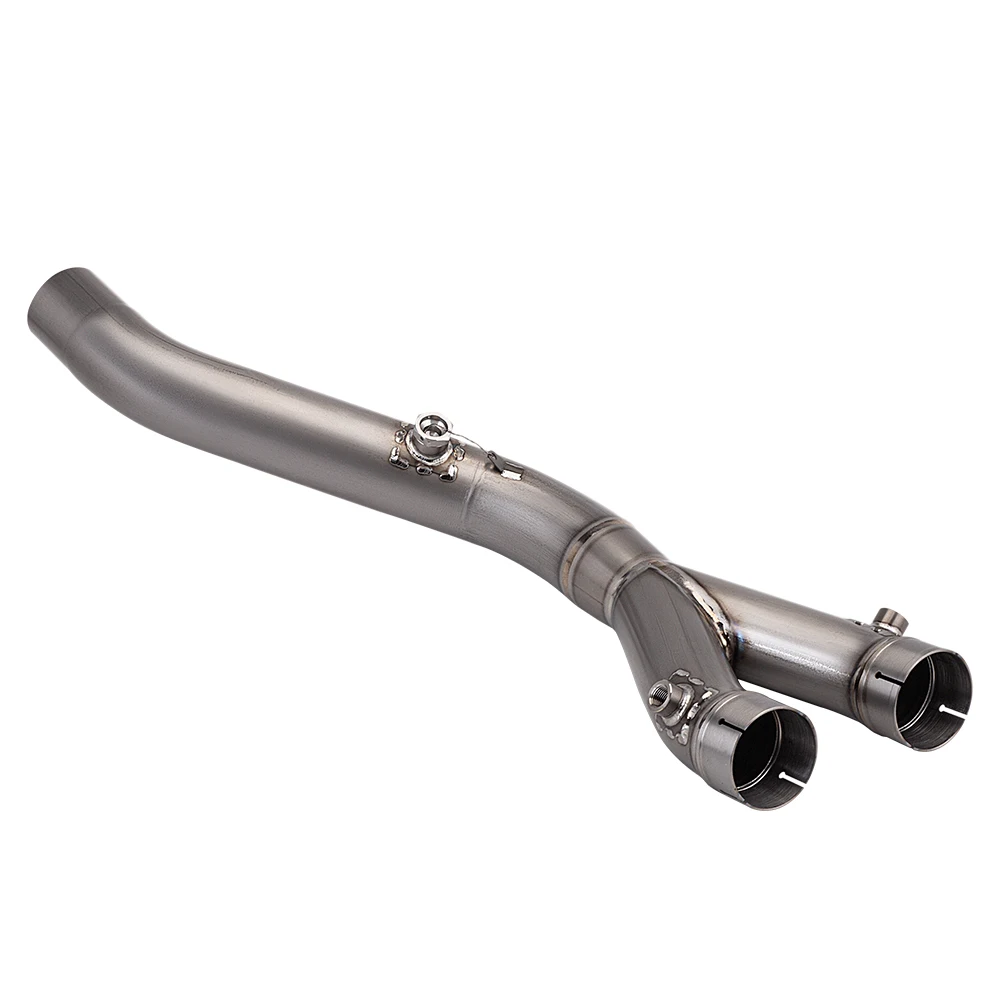 

STLF For YZF R1 R1M MT10 2015-2024 Motorcycle Exhaust Racing Line Titanium Alloy Middle Pipe Connect the Original Muffler