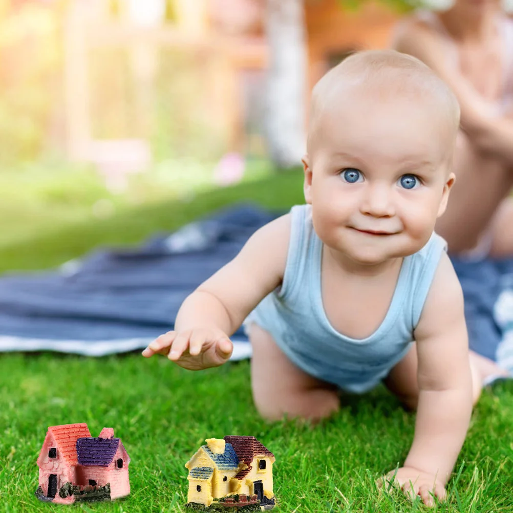 

8 шт. мини-суккулентные фигурки из смолы для сказочного садового декора, микропейзажный орнамент, набор аксессуаров для бонсай