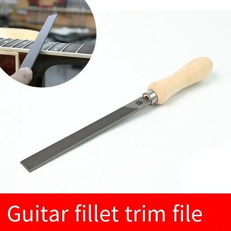 Gitaar Fret Afschuinen Bestand Fret Vervanging Lijn Trimmen Slijpen Hoek Bestand Folk Bakeliet Klassieke Gitaar Reparatie Tool