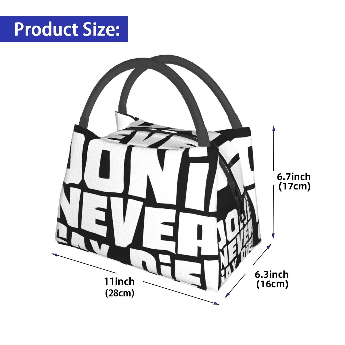 Never Say Die Portable insulation bag for Cooler Thermal Food Office Pinic Container