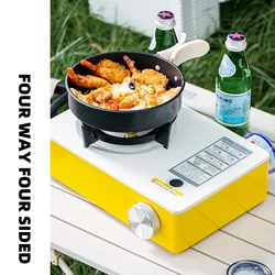 3500W High-power Portable Card Stove Outdoor Electronic Ignition Energy-saving Burner Camping Cooking Metal Picnic Gas Stove