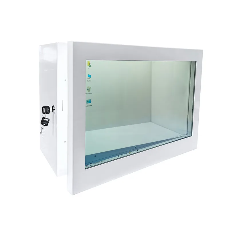 Advertising Player PCAP Touch Screen Display Cabinet High Definition 1080P LCD Transparent Display Box Android Digital Signage