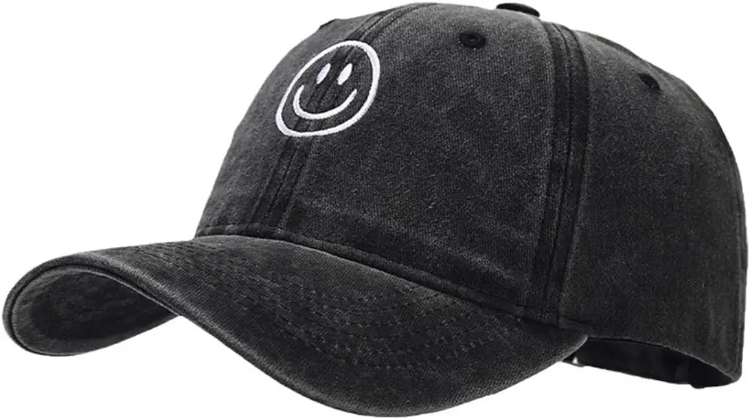 Basic Solid Baseball Cap Vintage Washed Distress Cotton Low Profile Hat Adjustable Sports Hat
