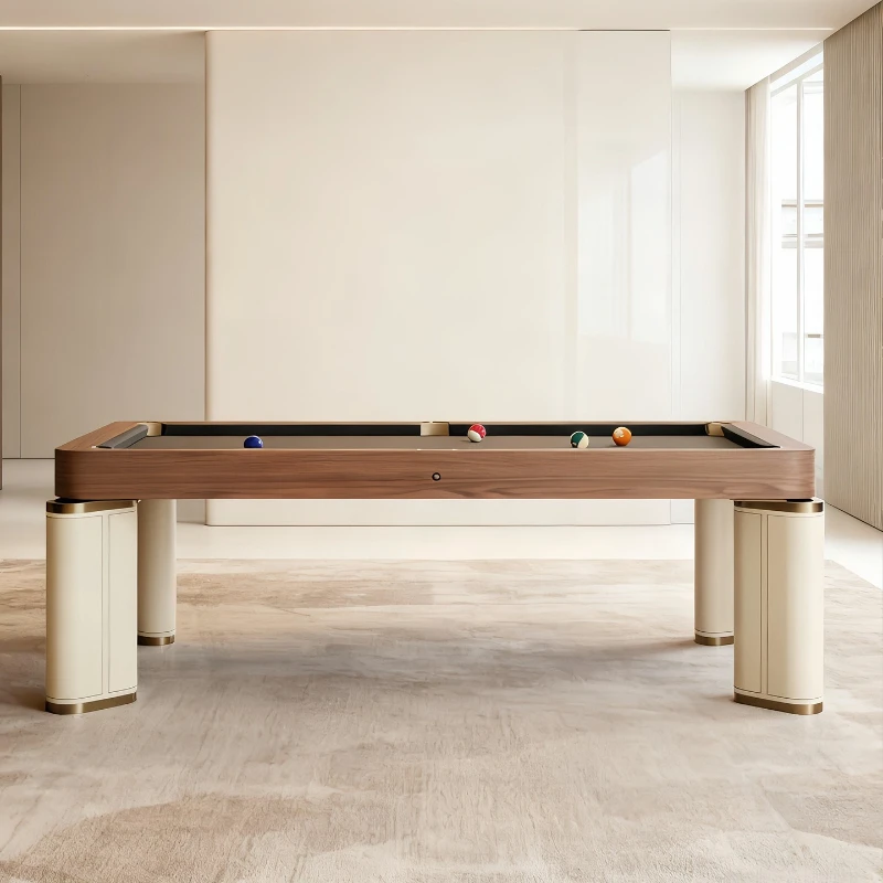 Light luxury solid wood pool table Standard household high-end designer creative leisure and entertainment integrated