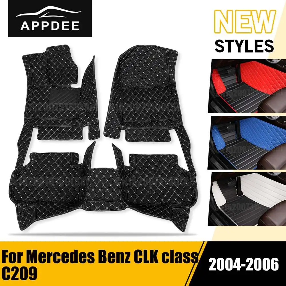 

Автомобильные коврики APPDEE для Mercedes Benz CLK class C209 2004 2005 2006, изготовленные на заказ автомобильные подушечки для ног, автомобильный ковер, чехол для салона