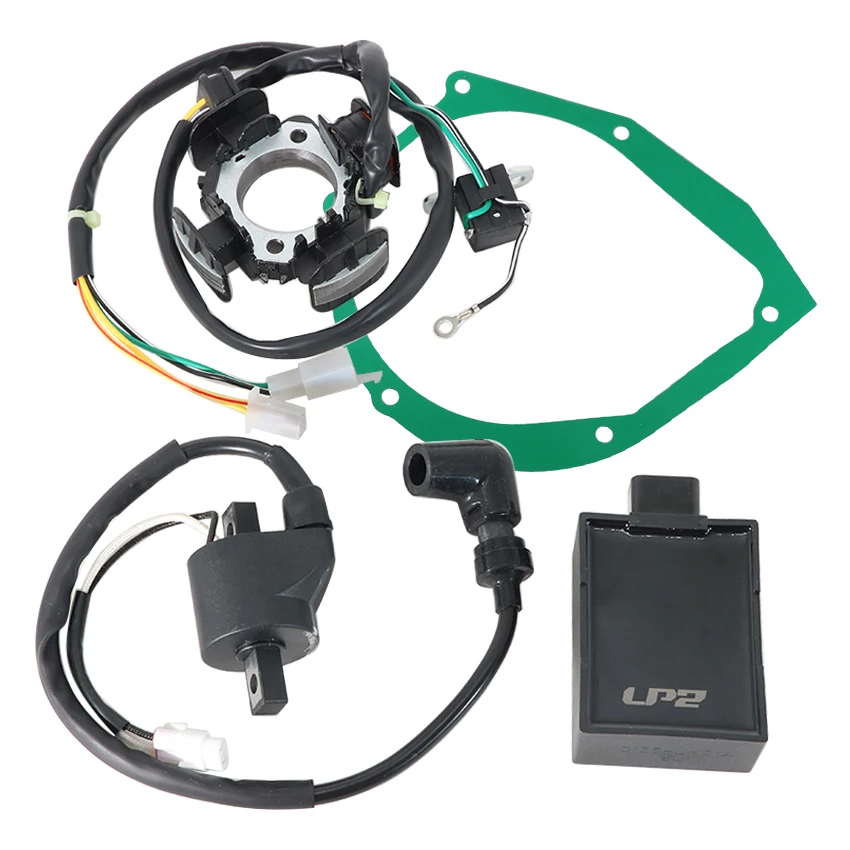 4 PCS For Suzuki DRZ125 M L Ignition Coil Stator CDI Box Regulator Gasket 32900-08G00 33410-08G00 32101-08G00 11483-05200 05210