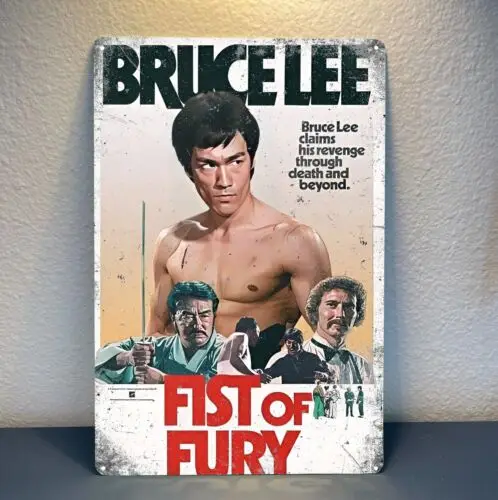 

Fist Of Fury Movie Metal Poster Tin Sign - 20x30cm Collectable Plate