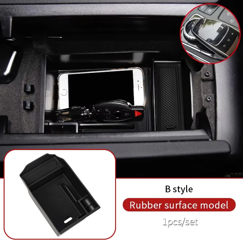 trim For Mercedes ML320 350 2012 GLE W166 coupe c292 350d  GL450 x166 GLS amg door Armrest Storage Box Container Tray Organizer