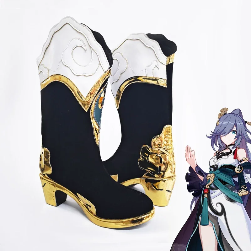Honkai Impact 3 Fu Hua Cosplay Shoes Anime Chinese Style Halloween for men Game