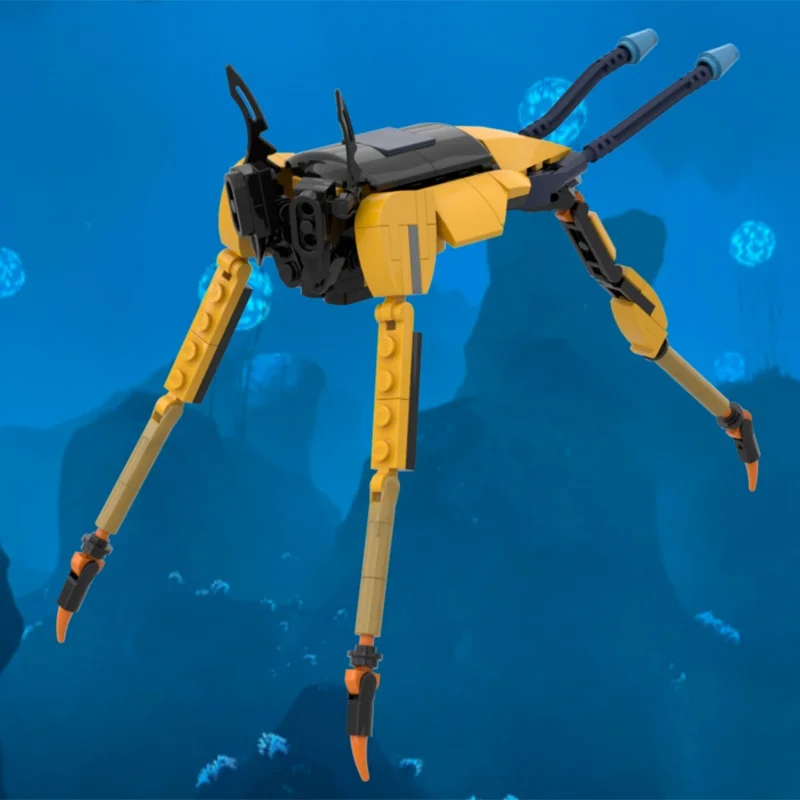 130pcs MOC Sea Treader Leviathan Games Model Building Blocks Christmas Gift Brick Creative Display 3D Craft Idea Collection