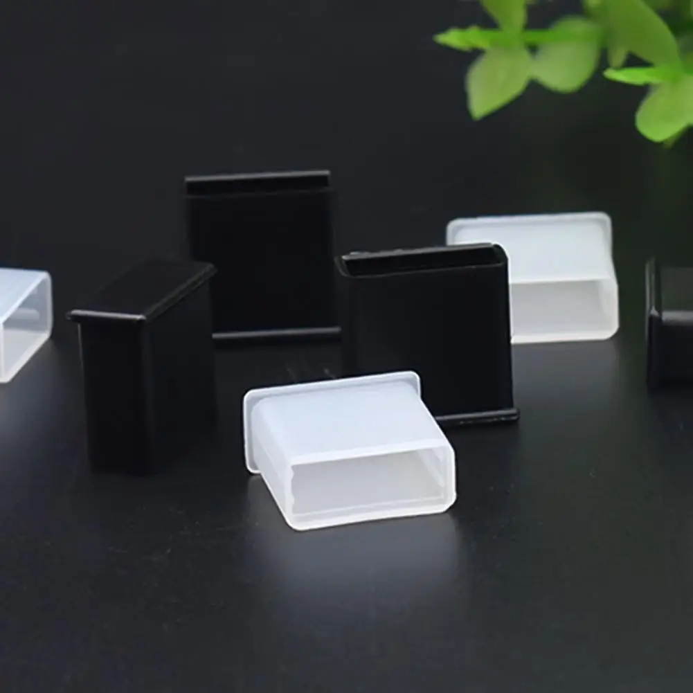 USB Male Anti-dust Plug USB Protective Cover PE Mini USB-A Protective Sleeve For Flash Drive Disk USB-A Charging Cable Protector