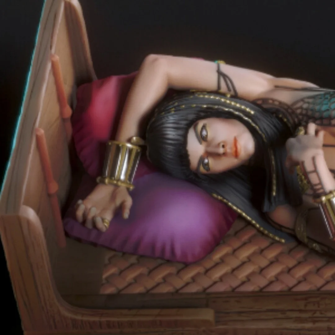 

1/24 Scale Resin Figure Assemble Model Kit Pharaoh's sexy wife Nsfw Two versions Unassembled and Unpainted 3D printing DIY toy