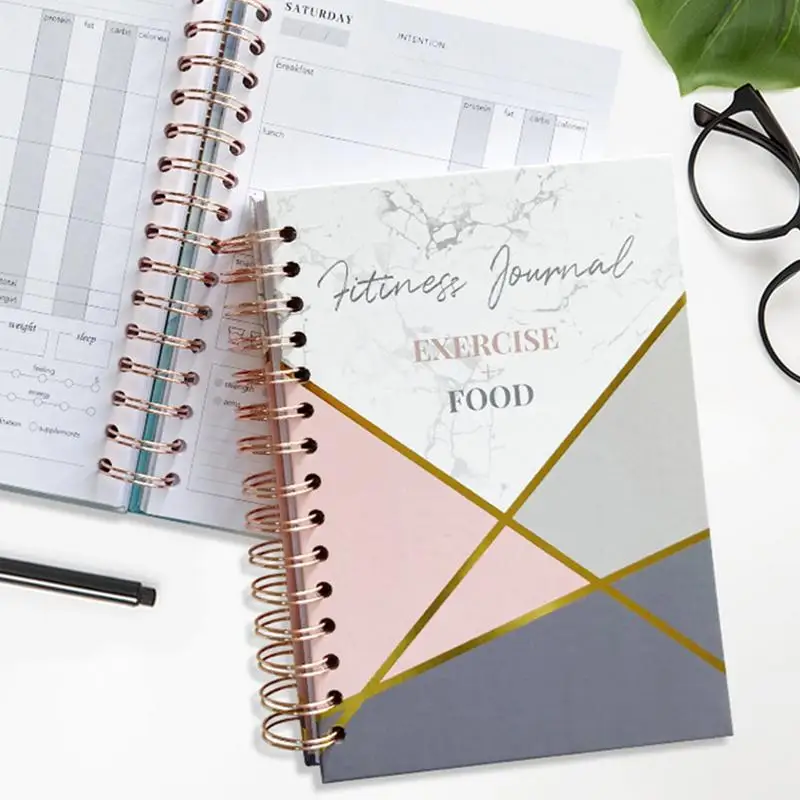 Undated Workout Journal Planner, Fitness Log Book, Workout Planner, A5