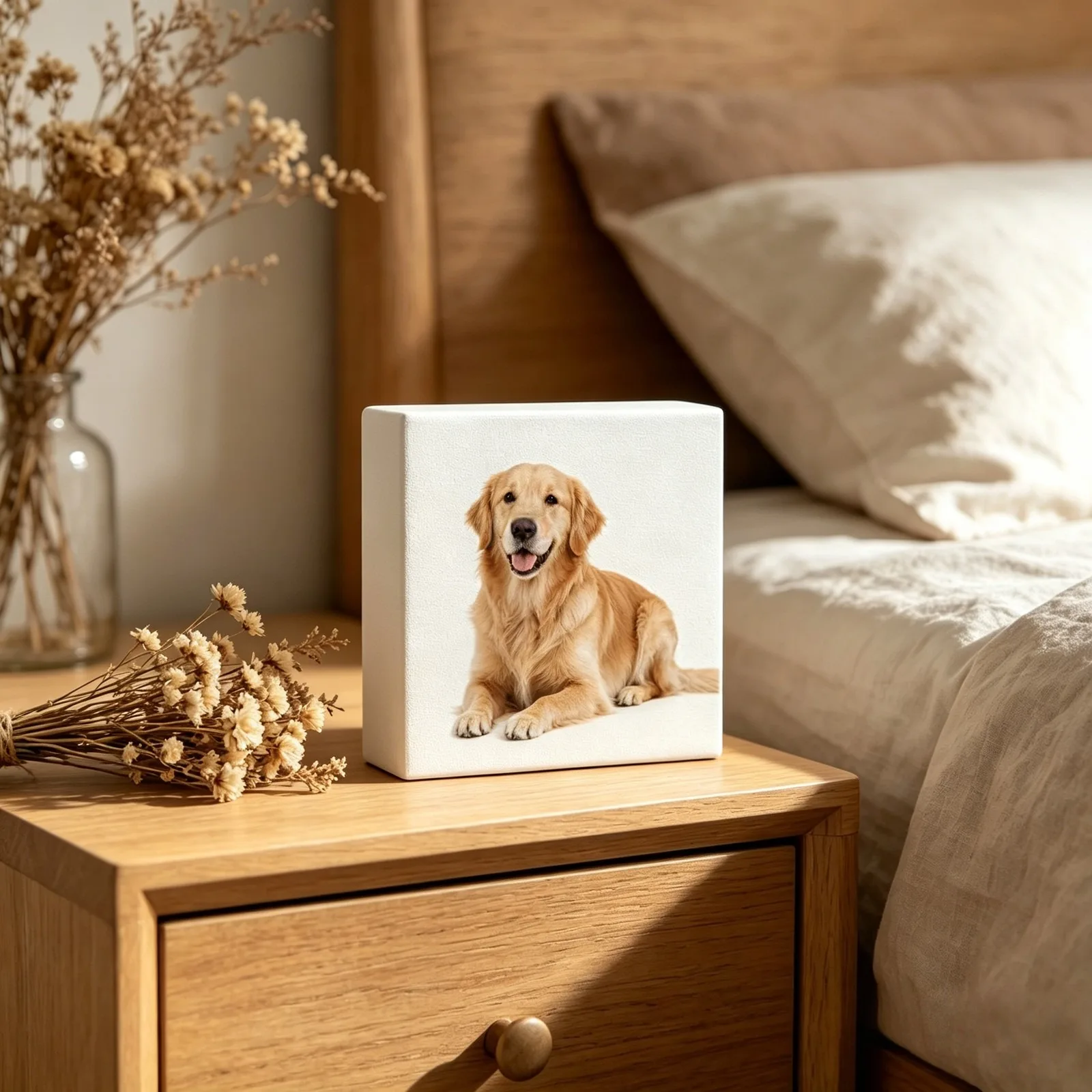 Custom Pet Photo Wooden Plaque Personalized Memorial Desktop Keepsake