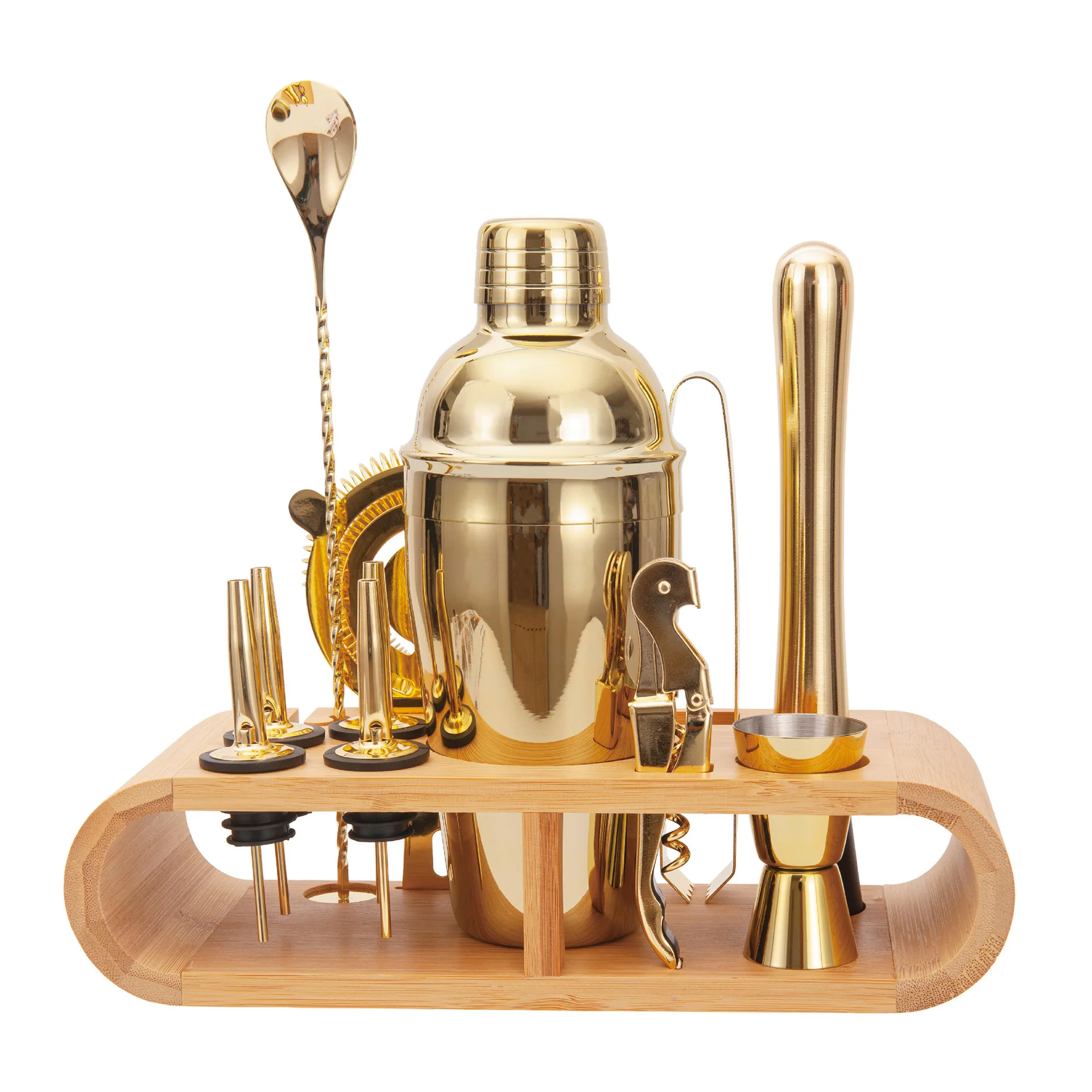 

Stainless Steel Mixer Set Beginner Cocktail Tools Bar Snow Jug Shaker Glass Mixer Full Set