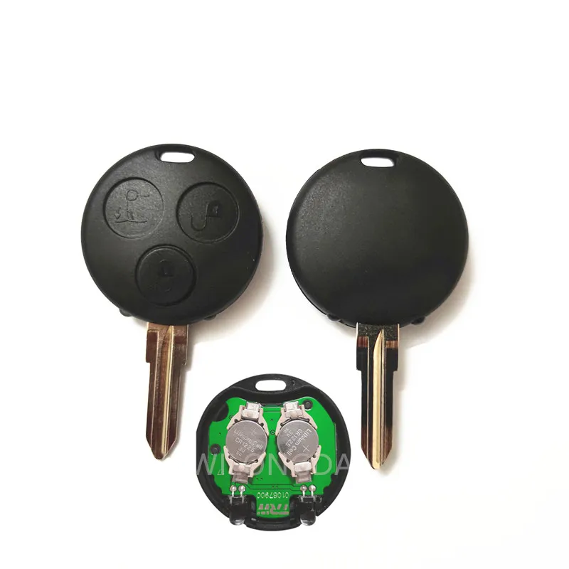 3 Button Remote Key AEC Chip 433Mhz with 2 Infrared Lights for Mercedes Benz Smart Fortwo Forfour Roadster City Passion