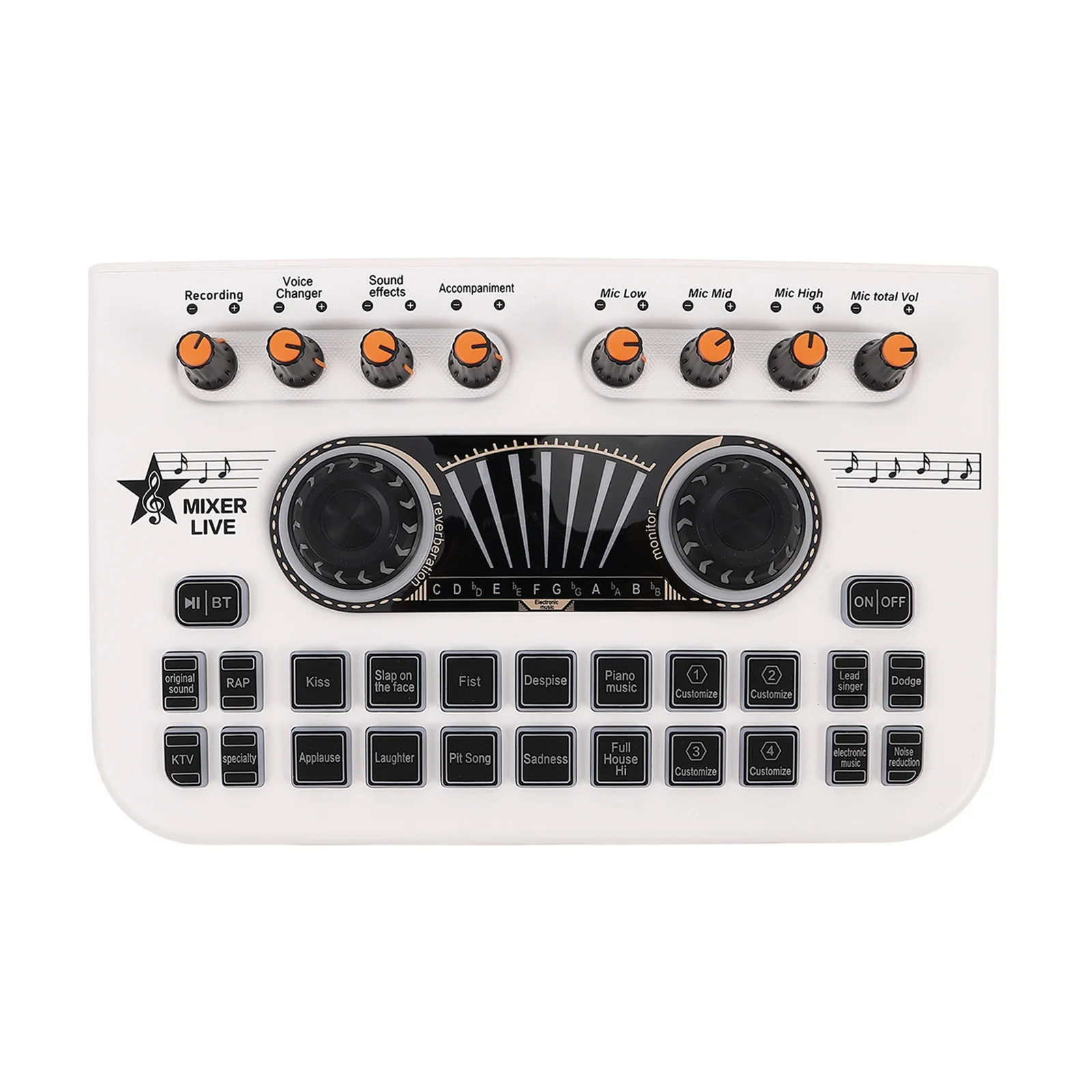 

Live Streaming Sound Card Dj Mixer Console Digital Sound Board for Recording Equipment Wireless Performance Portable