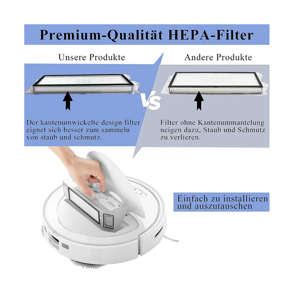 Für Q Zubehör, für P10 Roboter Staubsauger Ersatzteile Zubehör Kit Hauptbürste Staubbeutel-A59E