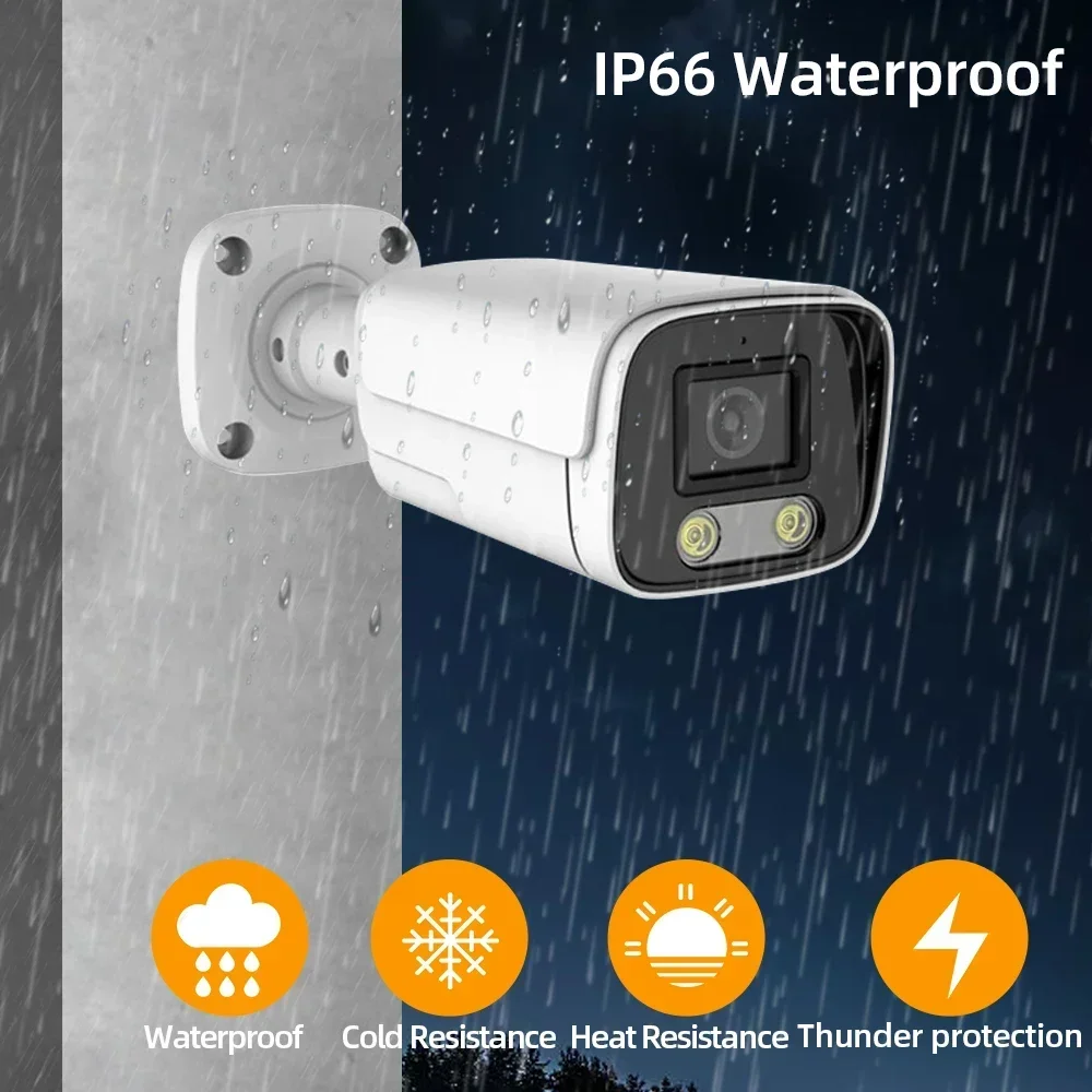 4K Ai Colorful Night Vision AHD CCTV Camera System 8CH H.265 DVR Kit Outdoor Waterproof 8MP Analog Camera Video Surveillance Kit