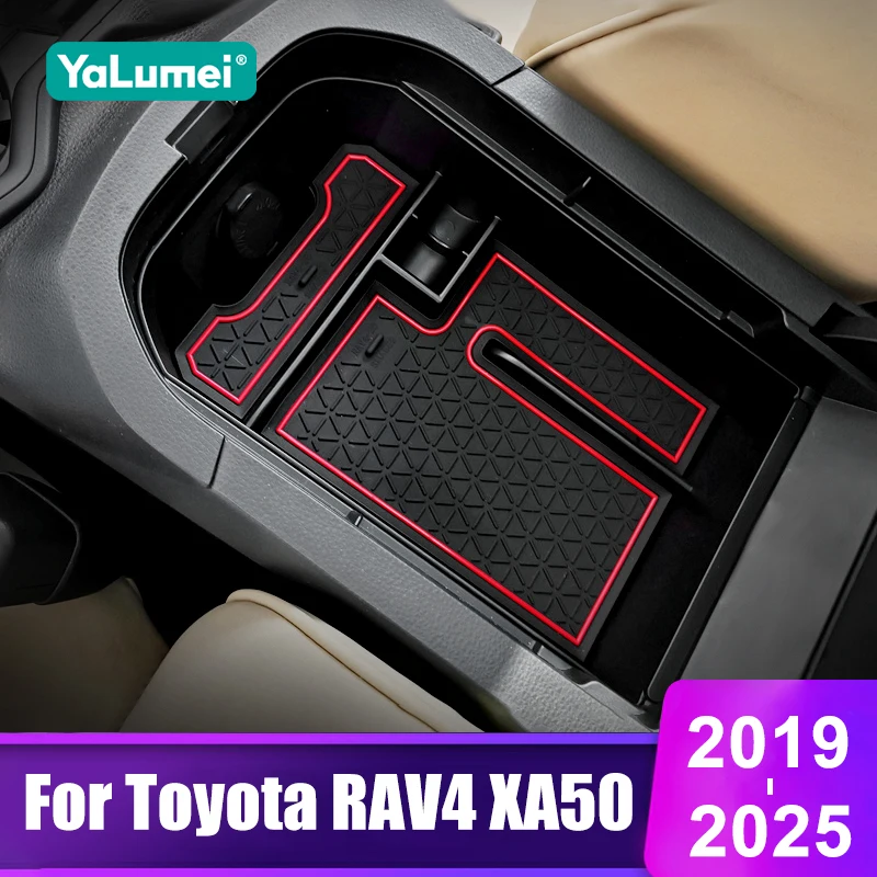 Für Toyota RAV4 XA50 2019 2020 2021 2022 2023 2024 2025 Hybrid Auto Mittelkonsole Armlehne Aufbewahrungsbox Organizer Zubehör