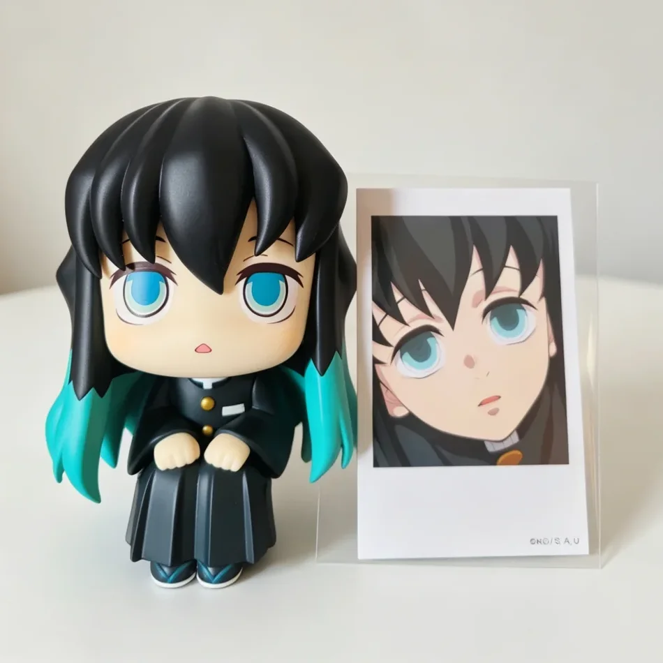 New Anime Demon Slayer Look Up Series Kanroji Mitsuri Tokitou Muichirou Figures Movable Doll Set Collection Surprise Gifts