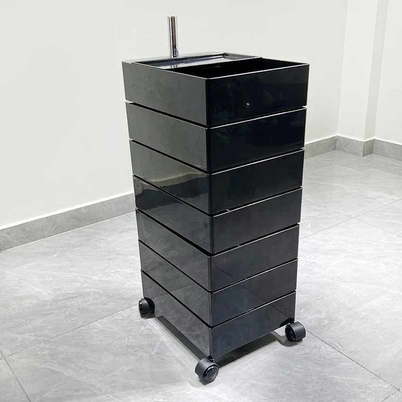 Trolley Furniture Tattoo Cosmetic Table Wheels Delivery Cart Salon Rolling Auxiliary Drawers Muebles Belleza Barber Hotel