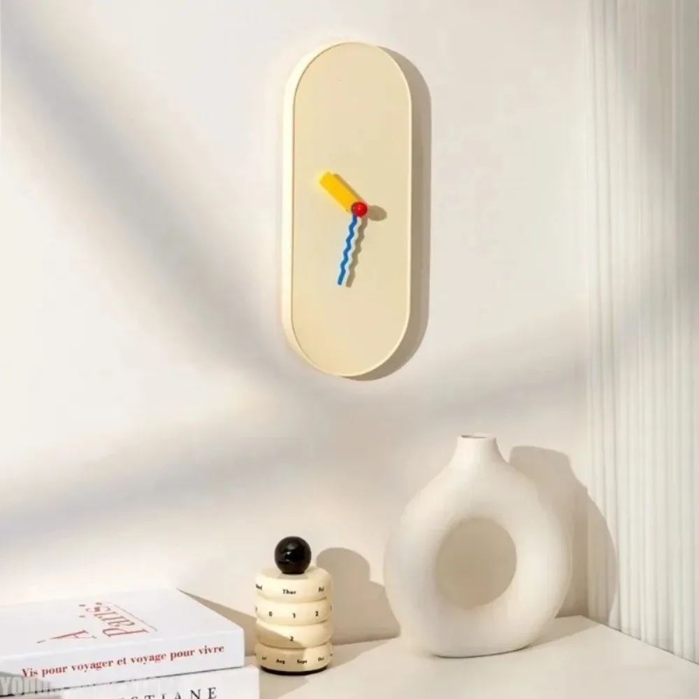 Home Furnishing Decoration Dopamine Wall Mounted Clock Living Room Kids Gifts Modern Decorations Silent Mechanism Clocks