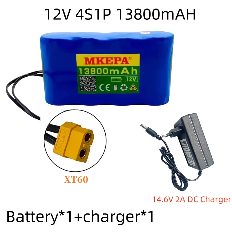 32700 Lifepo4 Battery Pack 4S1P 12.8V 1.38Ah with 4S 40A Balanced BMS for Electric Boat and Uninterrupted Power Supply 14.6v