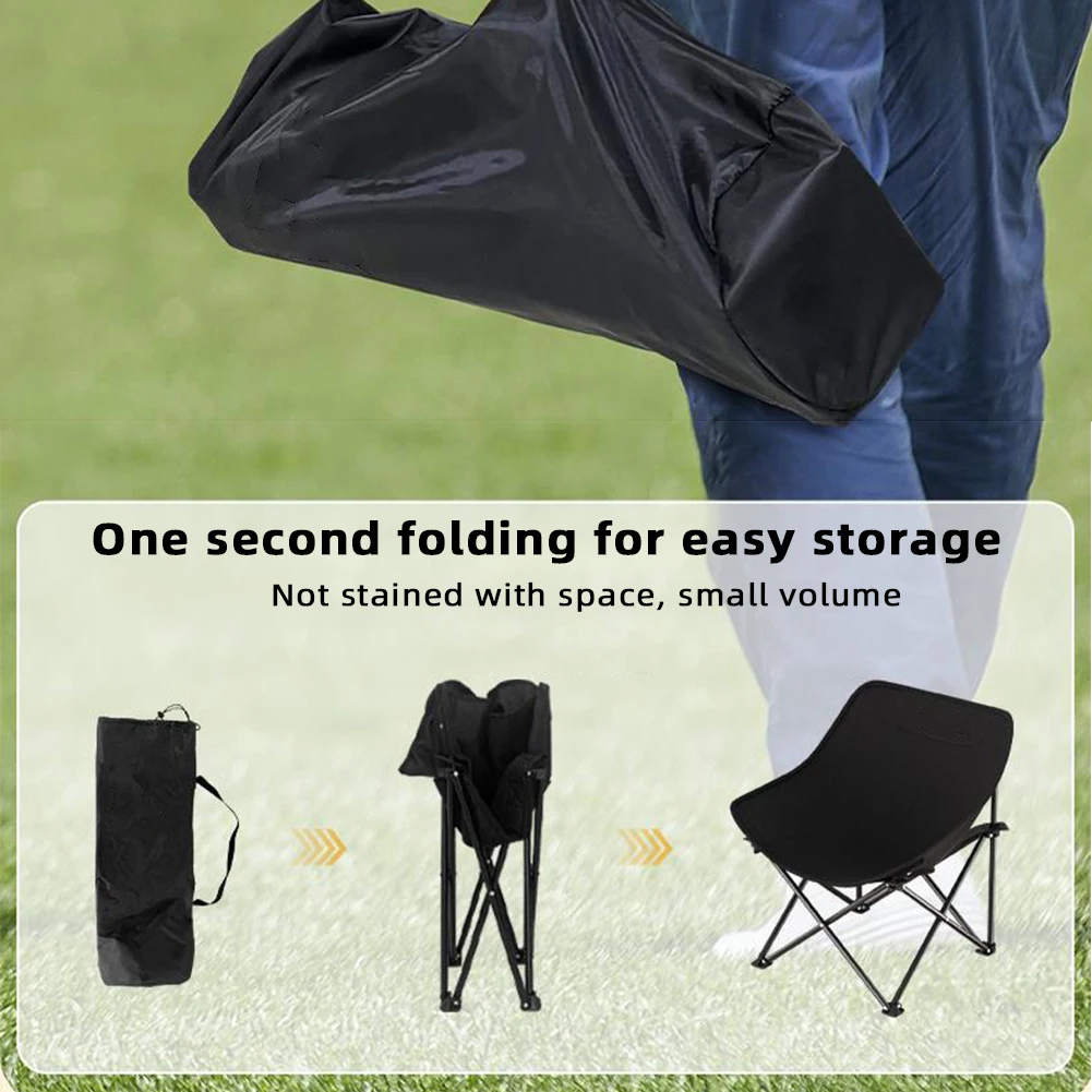 Universal Portable Camping BBQ Beach Folding Chair Backrest Fishing Stool Chair for Outdoor Beach Camping Picnic Moon Chairs