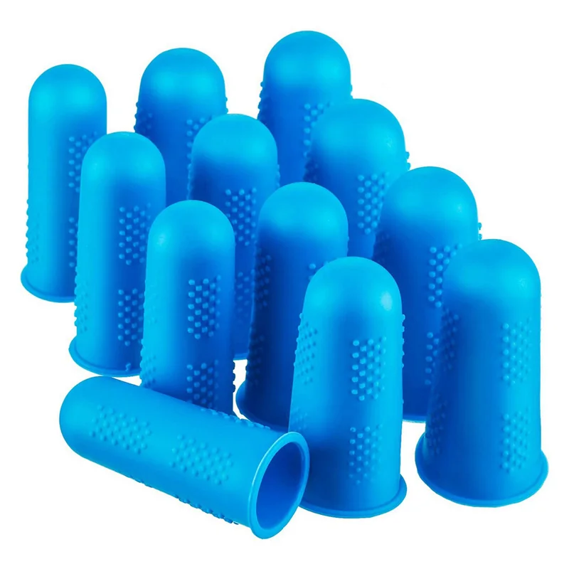 

FAST-48 Pcs Hot Melt Adhesive Finger Caps Silicone Finger Protectors For Hot Glue Wax Rosin Resin Honey Adhesives