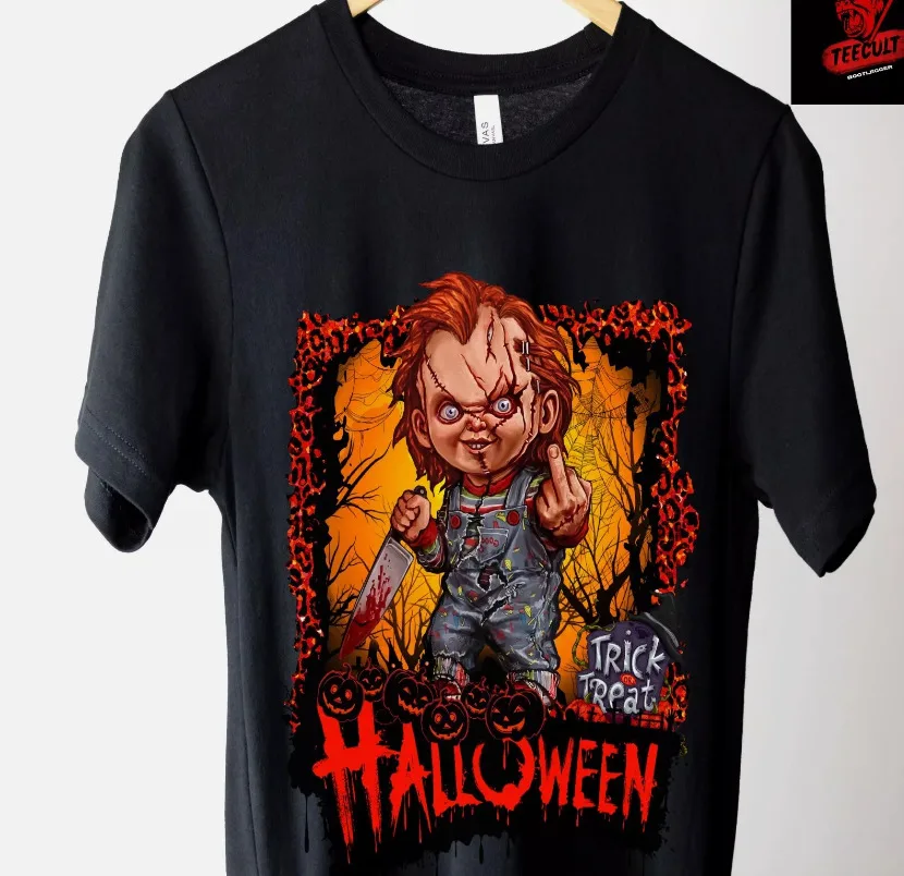 

Unisex horror movie T-shirt, Bride of Chucky, Halloween, size s-3xl