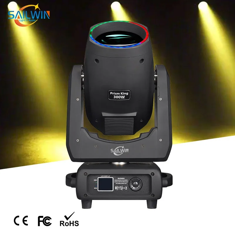 15R Lyre 450W Moving Head LED Beam Projector 13 Colors 14 Patterns Gobos Aperture Prism King Sharpy DJ Party DMX512 Control Mode