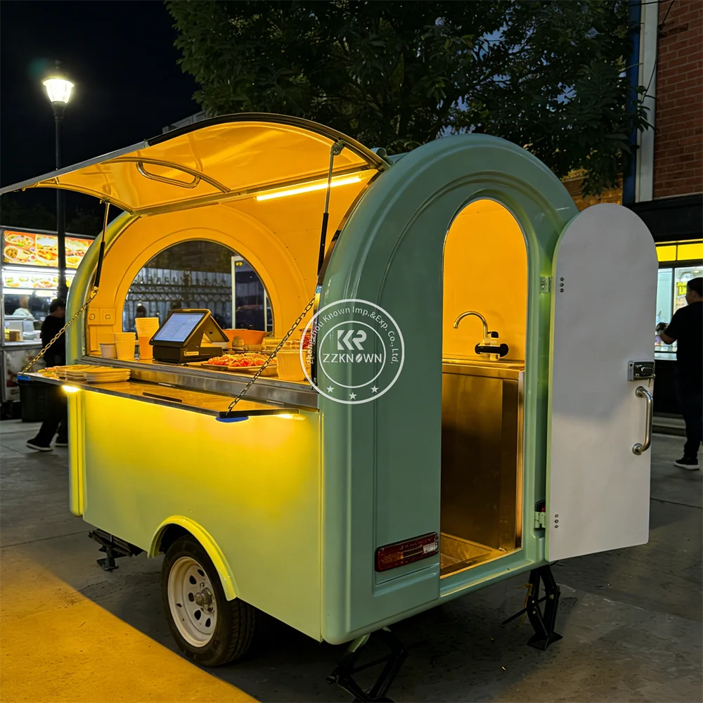 

Концессионный кейтеринг-трейлер, фургон для пиццы и закусок, уличный фудтрак, мобильный фургон для фастфуда на заказ с полной кухней