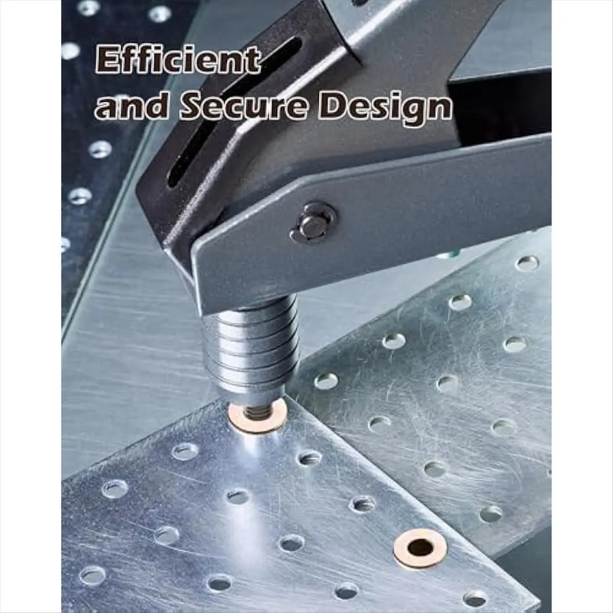 *A14E 50pcs Multi-Grip Rivet Nut Kit,5/16-18 Rivet Nut Pre-Bulbed Shank, Plus Nut Zinc Plated Flat Heads Threaded Insert Nut