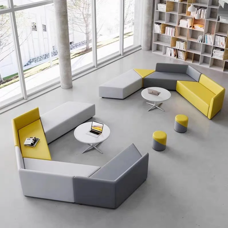 Creative and minimalist sofa combinations in the leisure and rest area