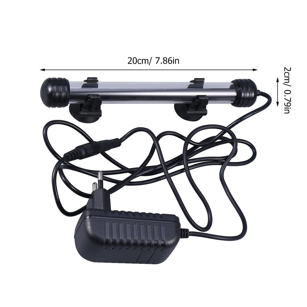 Aquarium Lamp LED White Light Waterproof Fish Tank Light USB Eu Plug Stable Lighting for Plant Growth Aquarium Lamp