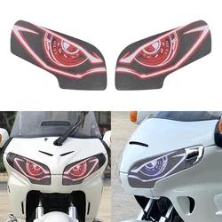 For Honda GL1800 GOLD WING 1800 2001-2011 Motorcycle Front Fairing Headlight Guard Decals Head Light Protector Stickers