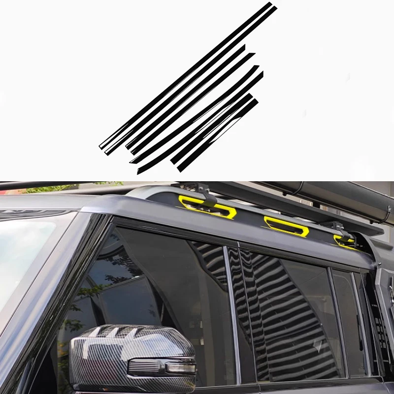 

Fit for Chery JETOUR Traveler T2 2023 Car Window Trim Strips Modification Center Pillar Body Stickers Car Exterior Accessories