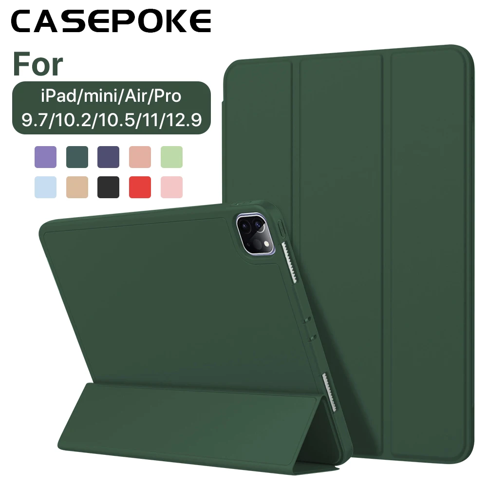 Voor Ipad 7th 8th 9th Generation 10.2 Case Voor Ipad 10th Air 4 5 10.9 Inch Accessoires Voor Ipad Pro 11 12.9 Mini 6 Cover Funda