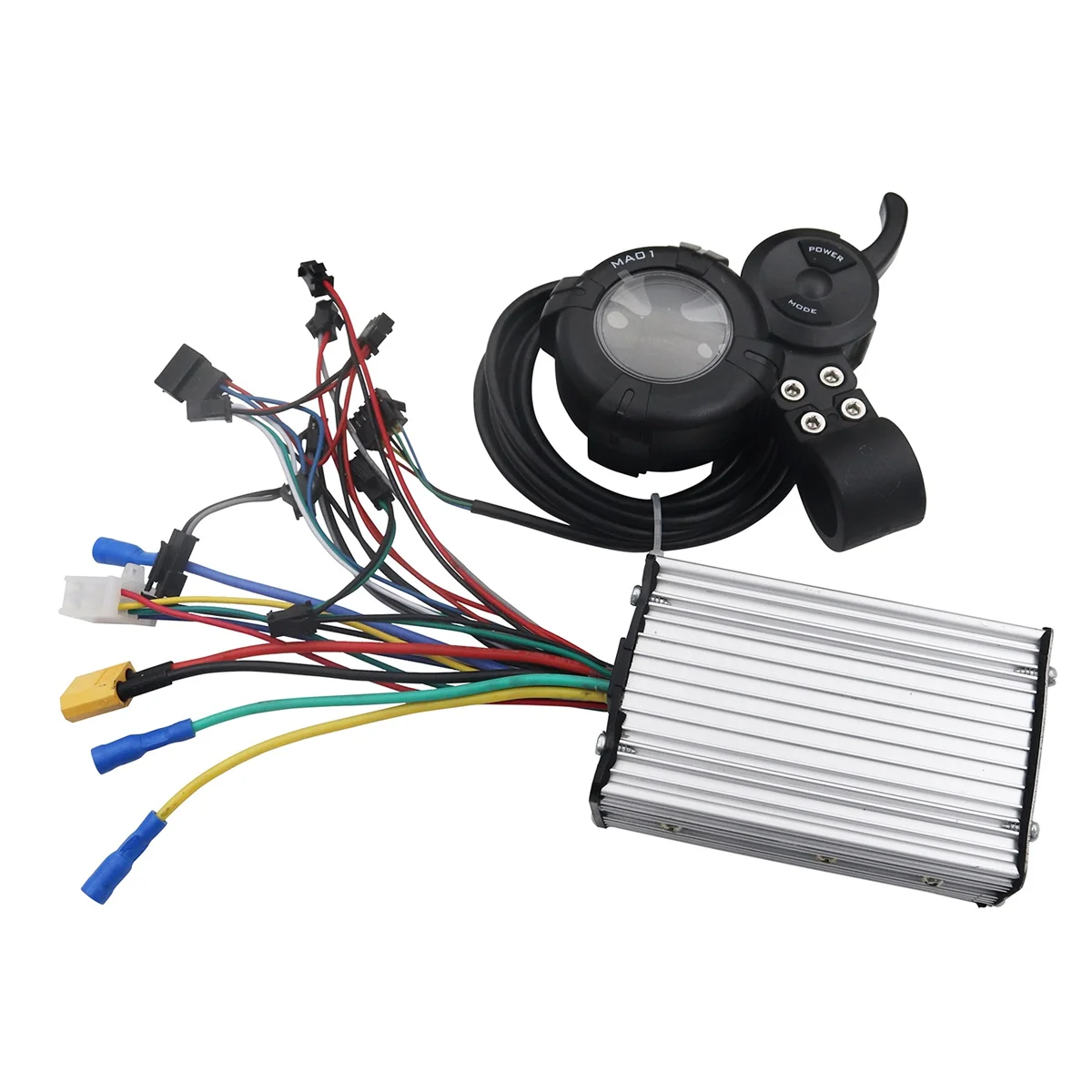 For DAMAO MA01 LCD Meter Throttle 5PIN 36V-72V+48V-60V 600W Brushless Controller for FLJ Electric Scooter Modification