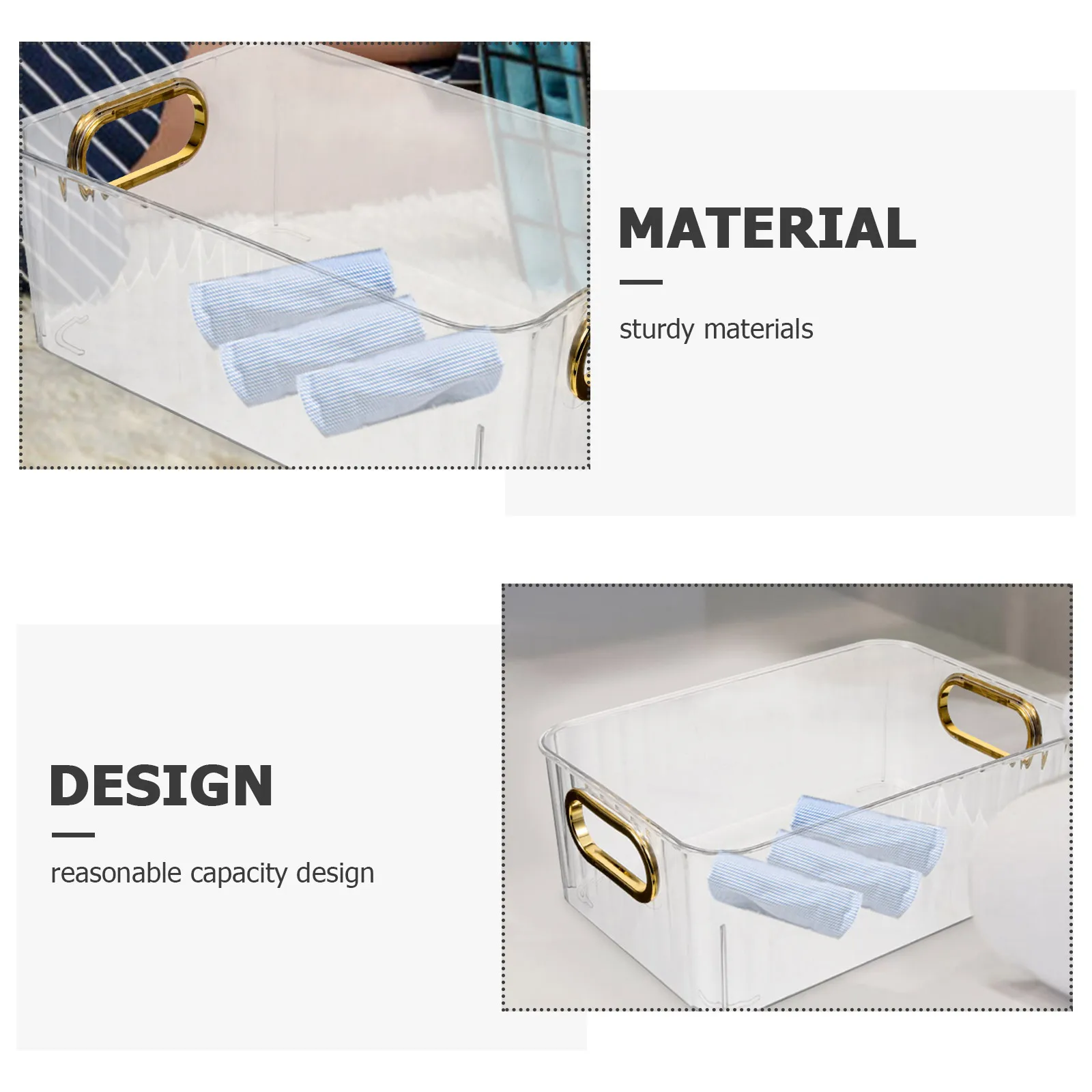 

Makeup Organizer Tabletop Storage Box Underwear Socks Holder Plastic Drawer Type Bedroom Bathroom Closet Organizer No Lid