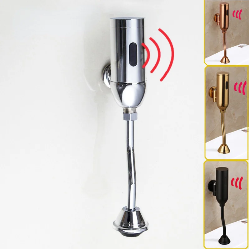 Bathroom Accessorie Toilet Automatic Flush Valve Sensor Urinal Wall Mounted Touch Faucet Urinals